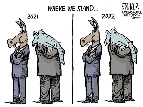 Editorial cartoon published Jan. 8, 2022